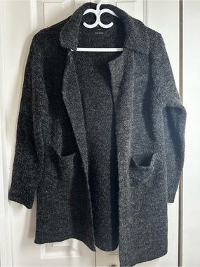 Love Tree Charcoal Gray Open-Front Cardigan Sweater #112